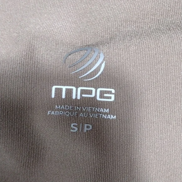 NWT Mpg Sport Avail Deep Taupe High Waisted Bike Short Women Size Small - Picture 10 of 10